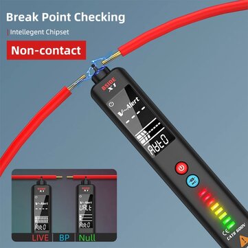 BISDE X1 Dual Mode Smart Detector Non-Contact AC Voltage Detector NCV Multimeter Electric Test Penci