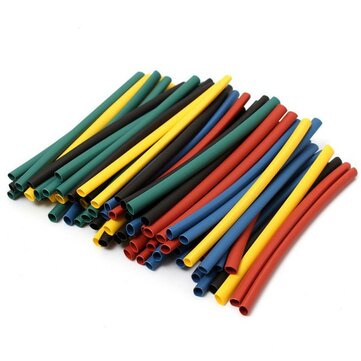 410pcs 2:1 Polyolefin Halogen-Free Heat Shrink Tube Sleeving 5 Color 10 Size