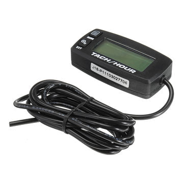 Backlit LCD Digital Tach Hour Meter Tachometer Waterproof 2/4 Stroke Engine