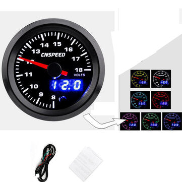 Analog & Digital 52mm Car LED Turbo Boost EGT Exhaust Water Temperature Air Fuel Ratio... (NO.: 004)