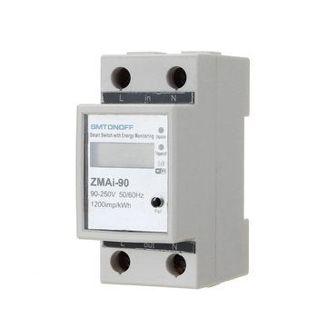 Smart Life Tuya APP Single Phase Din Rail WIFI Smart Energy Meter Power Consumption kWh Meter Wattme