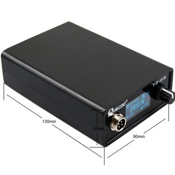 T12-Q19 Digital Soldering Station Electronic Soldering Iron OLED 1.3inch AC/DC Power with M8 Metal H