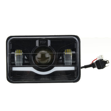 4" X 6" Black Car LED Headlight DRL Hi&Lo Beam Truck Replacement Lamp for Jeep