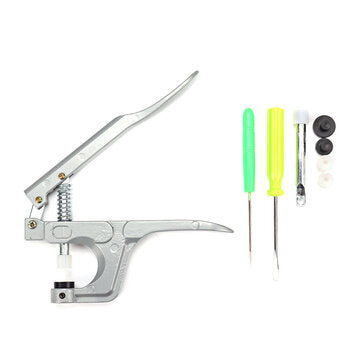 1000PCS 200 Sets T5 Plastic Snaps Fastener Buttons Snap Pliers Press Stud Kit