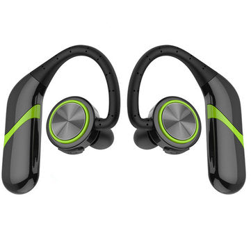 [True Wireless] Portable bluetooth Earphone TWS Bass Stereo IPX6 Waterproof Sport... (COLOR.: GREEN)