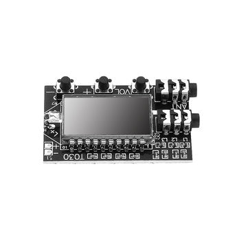 Digital LCD Dual Channel FM Stereo Transmitter Wireless Audio Transmission Module Frequency 76MHz-10