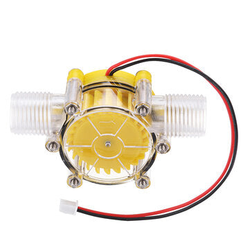 Yellow Translucent 12V/10W DC Water Flow Pump Generator Turbine Generator Water ... (MODEL: F50-12V)