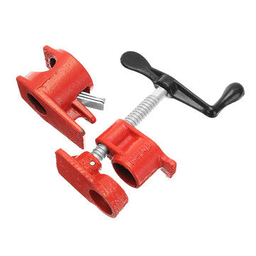 1/2inch Wood Gluing Pipe Clamp Set Heavy Duty Profesional Wood Working Cast Iron Carpenter`s Clamp