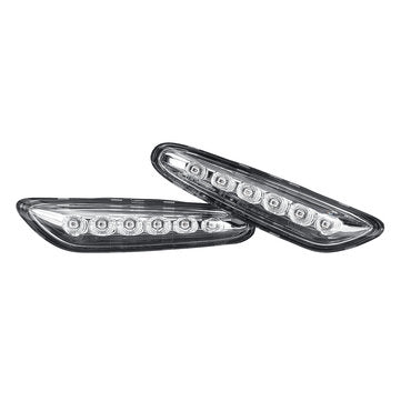 LED Side Marker Indicator Lights Repeaters Lamps Yellow Pair for BMW E46 E60 E81 E83... (COLOR1: #1)