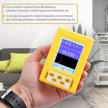 BR-9C 2-In-1 Handheld Portable Digital Display Electromagnetic Radiation Nuclear Radiation Detector