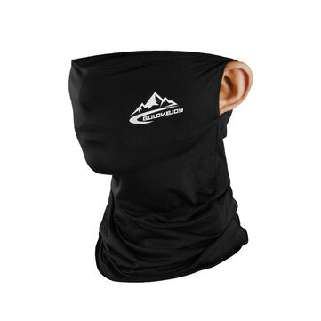 Unisex Cycling Half Face Mask Balaclava Ice Silk Motorcycle Bike Neck Scarf (COLOR: BLACK)