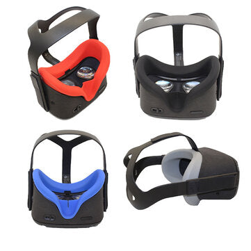 Silicone Face Mask Sweat-proof Replacement Eye Mask For Oculus Quest for Rifts VR Gl... (COLOR: RED)