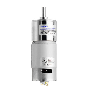 Zhengke ZGB37RH 24V 80rpm Gear Motor Reduction Motor DC Motor