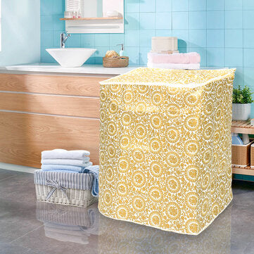 Waterproof Washing Machine Cover Thick Sunscreen Dust Cover Household for Automatic Was... (SIZE: S)