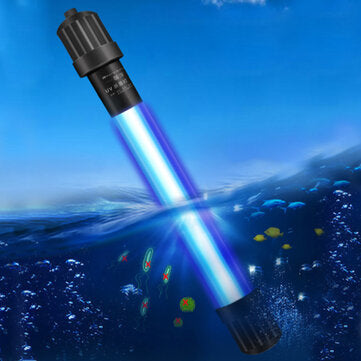UV Ultraviolet Waterproof Aquarium Sterilization Lights Clean Lamp for Water Clean Green Cleaner
