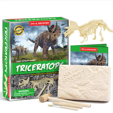 Dinosaur Puzzle Educational Toys Archaeological Excavation Animal Model Dinosaur Skelet... (TYPE: A)