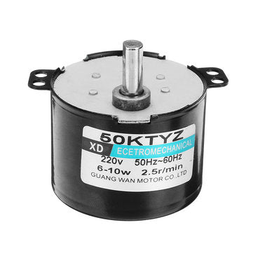 Machifit 50KTYZ 220V 2.5rpm Synchronous Motor 10W Permanent Magnet Motor