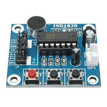 3pcs ISD1820 3-5V Voice Module Recording And Playback Module  Control Loop / Jog / Single Play Geekc