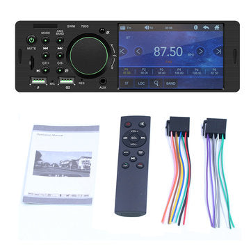 7805 4.1 Inch WINCE Car MP5 Player 1DIN Touch Screen Audio Video TF Card bluetooth FM Radio Support