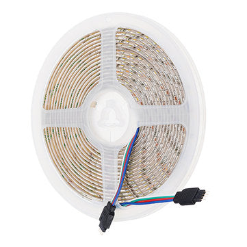 5M 4Pins Waterproof SMD2835 Double Color Warm White and Pure White LED Strip Light DC12V