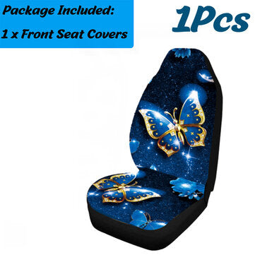 1/7 PCS Universal Car Seat Covers Butterfly Front & Rear Seat Covers Protection (QUANTITY: 1PCS)