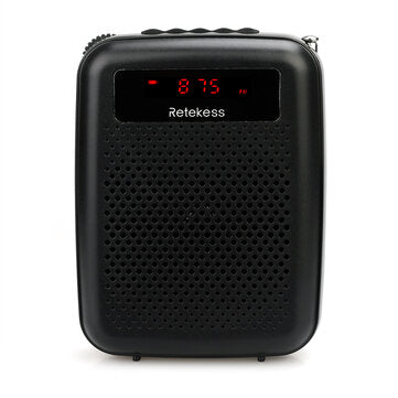 Retekess PR16R Portable Digital Display Screen FM Voice Amplifier with Recording Function and Large