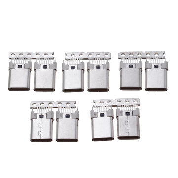 10PCS TYPE C 3.1 16P Splint Vertical In-Line Male Adapter Special Connector