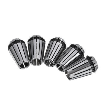 Machifit 5Pcs ER16 Collet Set 1/8-3/8 Inch Spring Chuck Collet for CNC Milling Lathe Tool