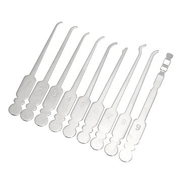 Stainless Steel Classic Mini Single Hook Unlocking Tools for Locksmith