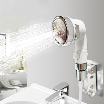 Bathroom Wash Face Basin Water Tap External Shower Head Two Modes Adjustable Spray Hair Washing Fauc