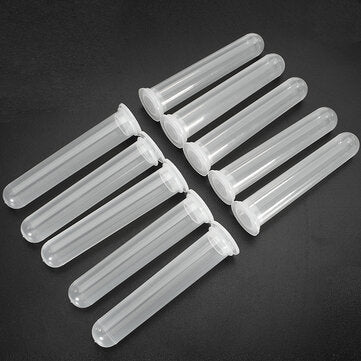 10Pcs 20mL Round Bottom Centrifuge Tube Clear Polypropylene EP Tube with Cap