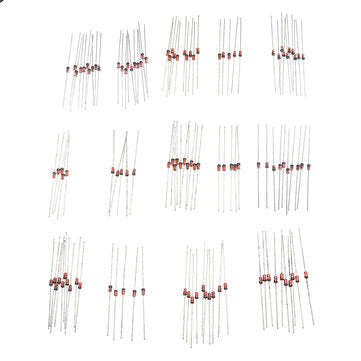 350Pcs 1W 1 Watt Voltage Stabilizing Diode Package 3.3V-30V 14 Common Voltages