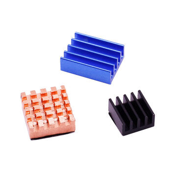 YAHBOOM Heatsink Kit Heat Sink 3pcs Aluminum Heatsink Radiator Cooling Kit Cooler with Adhesive Co