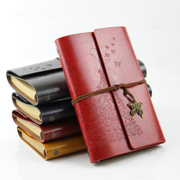 Bound Notebook Refillable Dairy Sketchbook Travel Journal to Write with Blank Pages for Women Girls