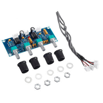 XH-A901 NE5532 Tone Board Preamp Pre-amp with Treble Bass Volume Adjustment Pre-amplifier Tone Contr