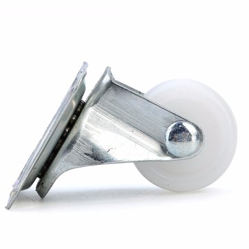 4Pcs 10KG Universal Swivel Casters 1inch Furniture Wheels Castor White PP Nylon Dual Roller Wheel fo