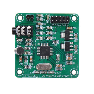 VS1053 Audio MP3 Player Module Audio Decoder Board Development Board Onboard Recording Function with