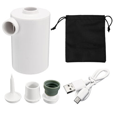 Portable Mini Light Air Pump USB Inflatable Quick Inflate Deflate Tools Outdoor