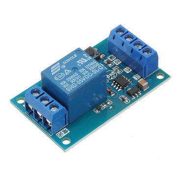5pcs DC 5V Single Bond Button Bistable Relay Module Modified Car Start and Stop Self-Locking Switch