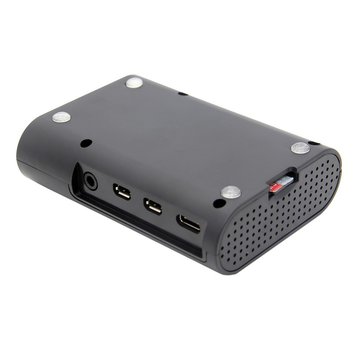 3pcs Black Protective ABS Case Support Cooling Fan for Raspberry Pi 4 Model B