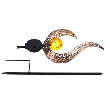 LEDWarm White Light Solar Light Pole Solar Flame Light Antique Solar Street Light Garden Light Lawn