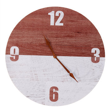 11`` DIY Digital Wood Wall Clock Diameter 28CM Seamless Hook For Home Office Bar