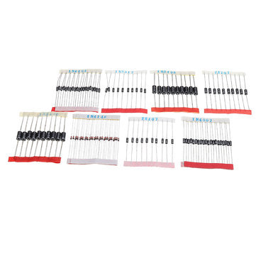 1000pcs Fast Switching Schottky Diode Assorted Kit 1N4001 1N4004 1N4007 1N5408 UF4007 FR207 1N5817 1