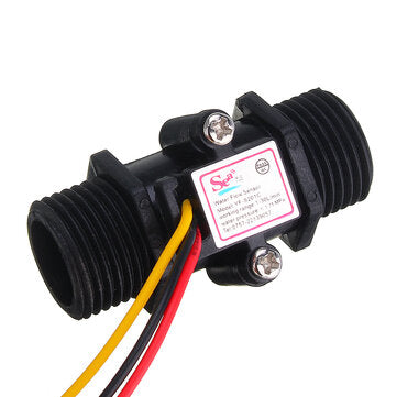 YF-S201C Black Flow Meter Water Flow Sensor Switch Precision Flowmeter Turbine Flowmeter G1/2 DN15