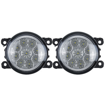 Pair Car Front LED Fog Lights Lamps with H11 Bulbs White For Land Rover Discovery 4 Range Rover Spor