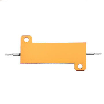 5pcs RX24 50W 0.1R 0.1RJ Metal Aluminum Case High Power Resistor Golden Metal Shell Case Heatsink Re