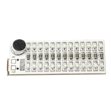 5Pcs 2x13 USB Mini Spectrum Green LED Board Voice Control Sensitivity Adjustable