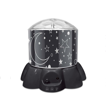 USB Colorful Cartoon Creative Birthday Gift Autorotation LED Projector Sky Li... (MODEL: SKY(BLACK))
