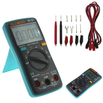 Temperature Tester Digital Multimeter Amperometer Universal Meter 6000 Counts Backlight AC DC Curren