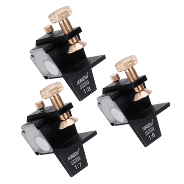 HONGDUI 3Pcs Aluminum Alloy Magnetic Dovetail Saw Guide Set 1:6 1:7 1:8 Joinery Cutting Guide Angle